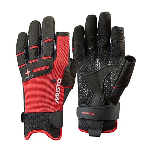 Musto 2018 Perfomance Sailing Long Finger Gloves Red AUGL004 Size - - Extra Large