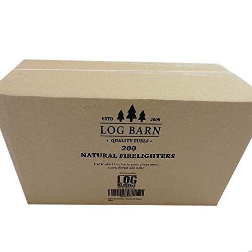 Natural ECO madera encendedores de fuego-200 de lana de madera llama fuego arrancadores por caja. Ideal para encender incendios en estufas