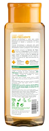 NaturVital Champú Sensitive Uso Frecuente Camomila |Champú Dermoprotector | Sin Parabenos - 300ml