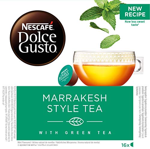 Nescafé DOLCE GUSTO té MARRAKESH Style Tea, Pack de 3 x 16 Cápsulas - Total: 48 Cápsulas de té