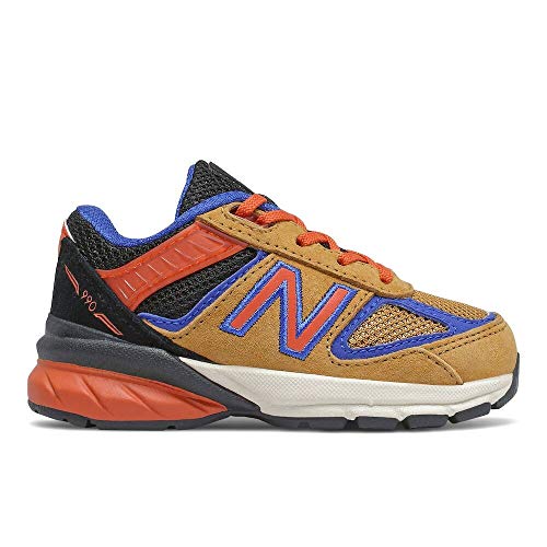 New Balance Kid's Made in US 990 V5 Lace-Up Sneaker, Workwear, 3.5 Wide Little