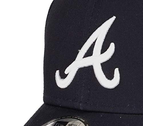 New Era Atlanta Braves 9forty Adjustable Cap MLB Rear Logo Navy/White - One-Size