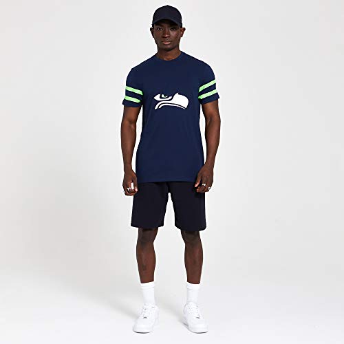 New Era NFL Elements tee Seasea Osb Camiseta de Manga Corta, Hombre, dk Blue, L