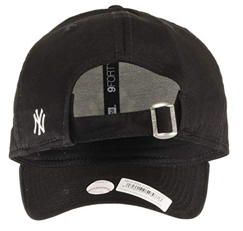 New Era York Yankees 9forty Adjustable Cap MLB Rear Logo Black/White - One-Size