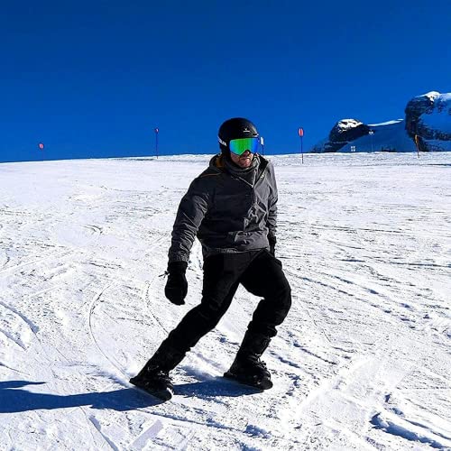 New Upgrade Short Mini Ski Skates for Snow, Skis for Winter Shoes Short Snowskates Skiboards for Men Women,Adjustable Outdoor Skiing Winter Sports Equipment