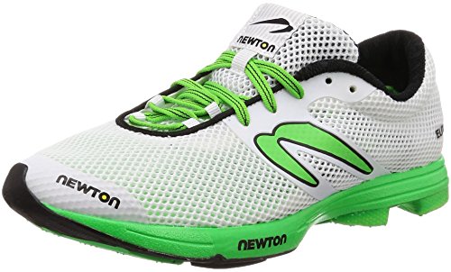Newton Running Distance Elite, Zapatillas de Running Hombre, Blanco White Lime 001, 49 EU