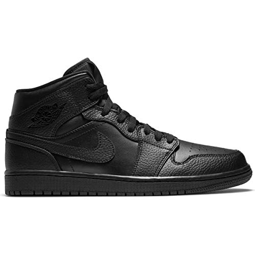 Nike Air Jordan 1 Mid, Zapatillas de básquetbol Hombre, Negro, 42 EU