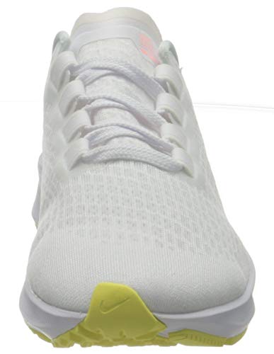 Nike Air Zoom Pegasus 37, Running Shoe Mujer, White Lt Zitron BRT Mango, 38.5 EU