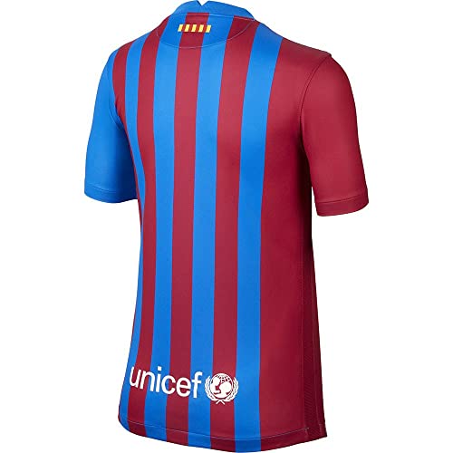 Nike - Barcelona FC Temporada 2021/22 Camiseta Primera Equipación Equipación de Juego, XL, Unisex
