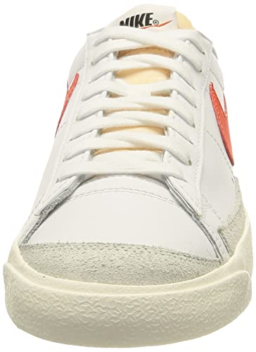 Nike Blazer Low 77 Vintage, Zapatillas de básquetbol Hombre, White Orange, 42 EU