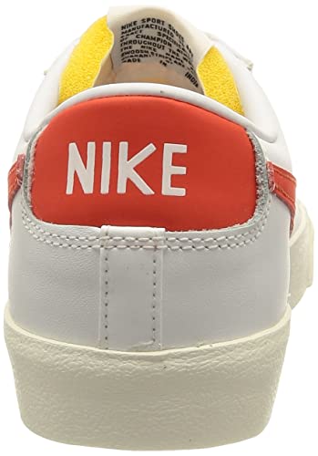 Nike Blazer Low 77 Vintage, Zapatillas de básquetbol Hombre, White Orange, 42 EU