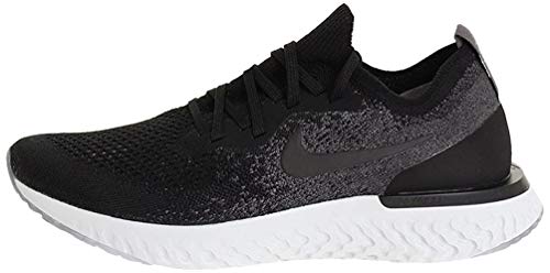 Nike Epic React Flyknit, Zapatillas de Running Hombre, Multicolor (Black/Black/Dark Grey/Pure Platinum 001), 42 EU