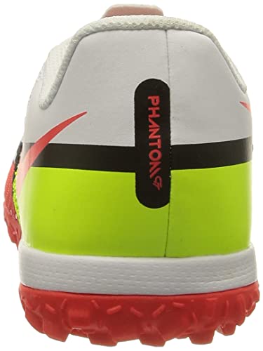 Nike Jr. Phantom GT2 Academy TF, Zapatillas de ftbol, White Bright Crimson Volt, 32 EU