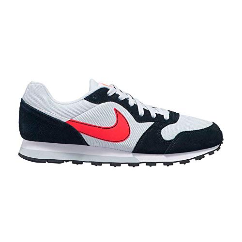 Nike MD Runner 2 ES1, Zapatillas de Trail Running Hombre, Multicolor (Pure Platinum/Flash Crimson/Black/White 1), 40 EU