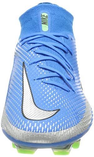 Nike Phantom GT Elite, Zapatillas de fútbol Hombre, Photo Blue/Metallic Silver-Rag, 45 EU