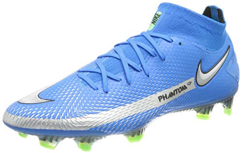 Nike Phantom GT Elite, Zapatillas de fútbol Hombre, Photo Blue/Metallic Silver-Rag, 45 EU