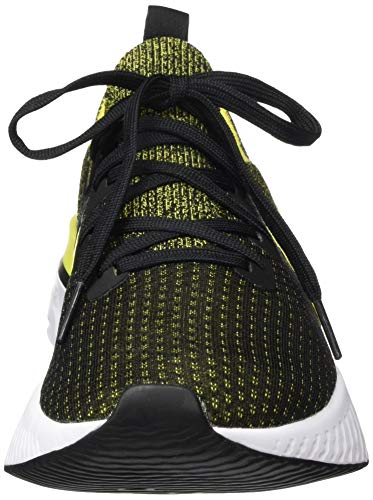 Nike React Infinity Run Fly Knit, Zapatillas para Correr de Carretera Hombre, Black/Sonic Yellow/White/Anthr, 47.5 EU