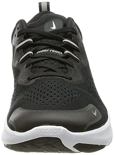 Nike React Miler 2, Zapatillas para Correr Hombre, Black White Smoke Grey, 45 EU