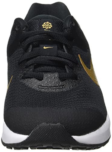 Nike Revolution 6 Nn (GS), Zapatillas Deportivas, Black Mtlc Gold White, 40 EU