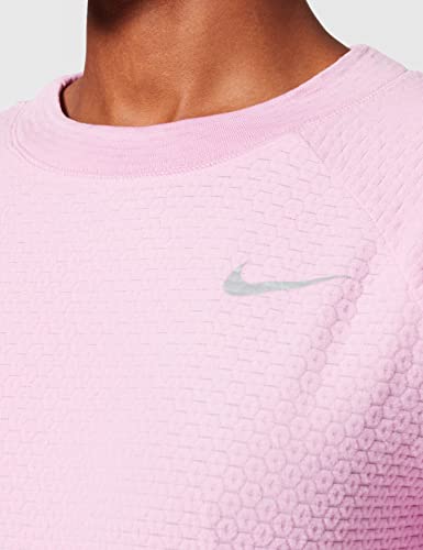 NIKE Sphere Crew Camisa, Beyond Pink/Reflective Silv, XS para Mujer