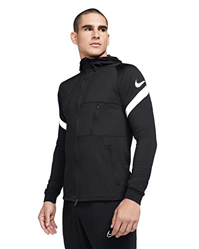 NIKE Strike 21 Full-Zip Jacket Chaqueta con Cremallera Completa, Negro y Blanco, M para Hombre