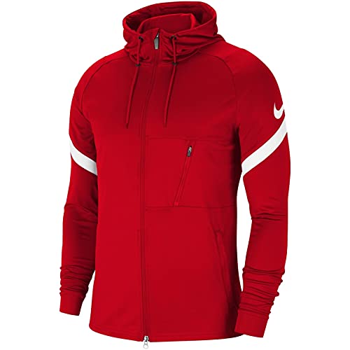 NIKE Strike 21 Full-Zip Jacket Chaqueta con Cremallera Completa, Rojo y Blanco, L para Hombre