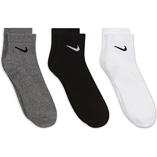 NIKE SX7677 Season 2021/22 Sport Socks Unisex white(black)/carbon heather(black)/black(white) XL