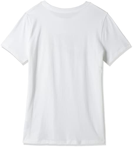 NIKE W NSW tee ESSNTL Icon Futura Camiseta de Manga Corta, Mujer, Blanco (White/Black), XL