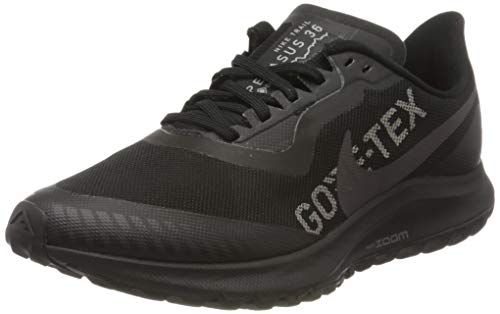Nike W Zoom Pegasus 36 Trail GTX, Zapatillas de Correr Mujer, Gris (Black/Thunder Grey/Total Orange), 41 EU