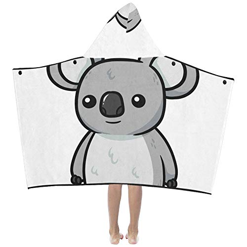 Niños Naptime Blanket Cartoon Koala Vector Illustration Niños Manta con capucha Toallas de baño Throw Wrap para niños pequeños Niño Niña Niño Inicio Viaje Dormir Mantas suaves para niños