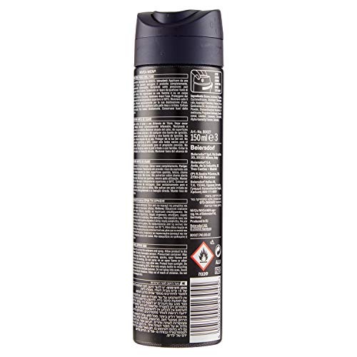 Nivea Men Deep Black Dry & Clean, Desodorante Antitranspirante, 150ml