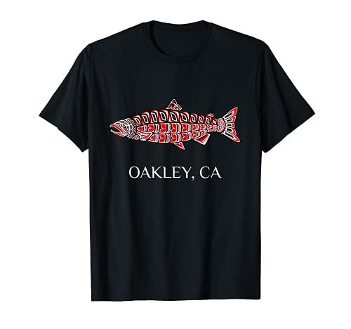 Oakley California Coho Pescado Salmón Nativo Americano Camiseta
