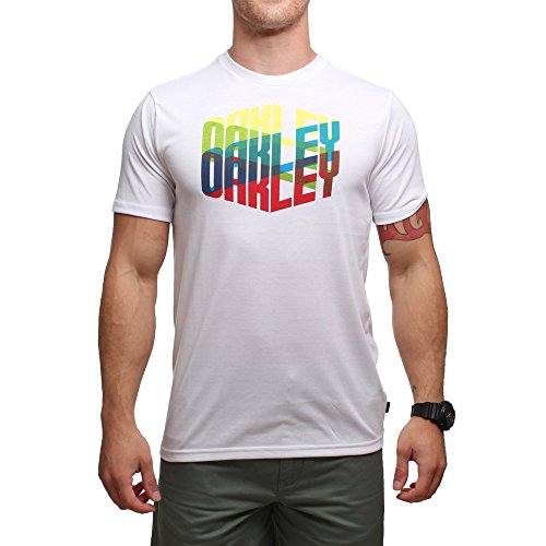 Oakley Camiseta para hombre O-2 the Finish Line - blanco - Large
