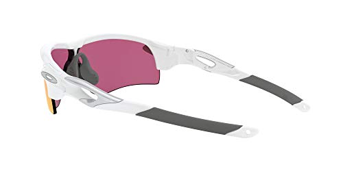 Oakley Men's Radarlock Path (a) Non-Polarized Iridium Wrap Sunglasses, Polished White, 38.01 mm