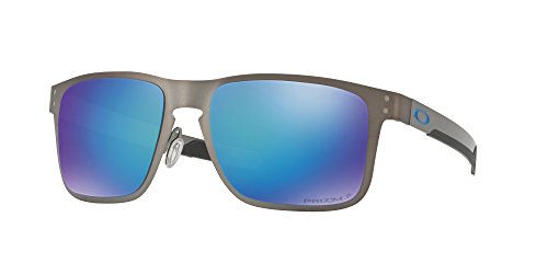 Oakley OO4123 Holbrook Metal Sunglasses+ Vision Group Accessories Bundle(Matte Gunmetal/Prizm Sapphr Iridium Polarized (412307)