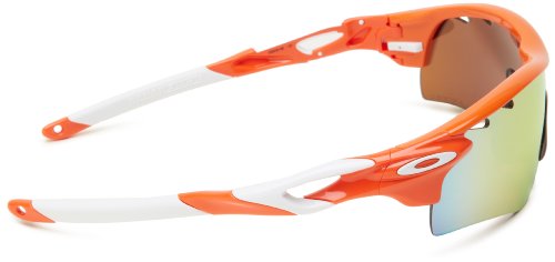 Oakley Radarlock - Gafas de Sol para Hombre Naranja Blood Orange/Fire Iridium Polarized Vented & Persimmon Vented Path Talla:Talla única