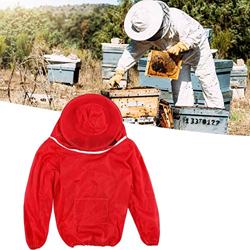 【𝐎𝐟𝐞𝐫𝐭𝐚𝐬 𝐝𝐞 𝐁𝐥𝐚𝐜𝐤 𝐅𝐫𝐢𝐝𝐚𝒚】Chaqueta de apicultura, material de malla de aire finamente procesado, traje de velo de apicultura transpirable, para principiantes de apicultura(red)
