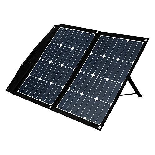 Offgridtec FSP-2 Ultra KIT - Módulo solar plegable (80 W, con Victron MPPT Smartsolar 75/15, con asa, compartimento de almacenamiento, camping, viaje)