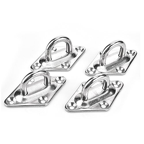 OIZEN Kit de fijación para toldos, accesorios de montaje para velas cuadradas y triangulares, de acero inoxidable (juego de 12 piezas para cuadrado)
