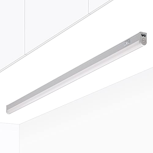 Oktaplex Lighting, LED cocina bajo mueble, 3000 K, 13 W, 1170 lm, Regleta LED bajo armario, con interruptor de luz, 84cm, color blanco