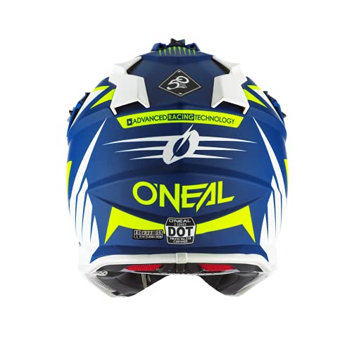 Oneal 2SRS Helmet SPYDE 2.0 Blue/White/Neon Yellow XL (61/62cm) Casco, Adultos Unisex