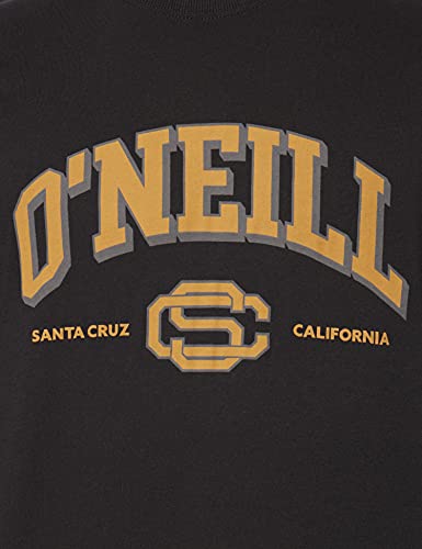 O'NEILL Surf State Longsleeve T-Shirt Langarmshirt mit Collegeprint Camiseta, Negro, Extra-Large para Hombre