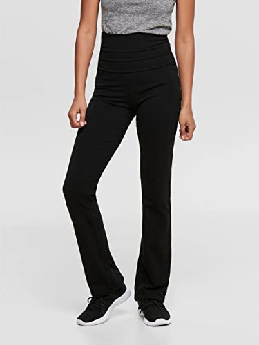 Only Play Lauf Fold Jazz Pants Regular Fit - Pantalones deportivos para mujer, color negro, talla 38 / XS