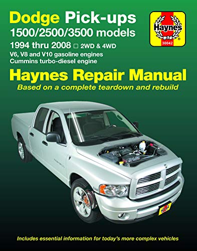 O/P HM Dodge Pick Ups 1500 2500 3500 1994-2008: 2wd & 4WD - V6, V8 and V10 Gasoline Engines - Cummins Turbo-Diesel Engine (Haynes Automotive)