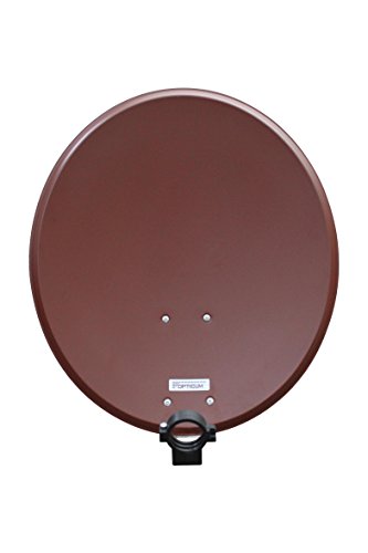 Opticum Stahl QA60 - Antena parabólica con LNB, 60 cm de Color Rojo ladrillo