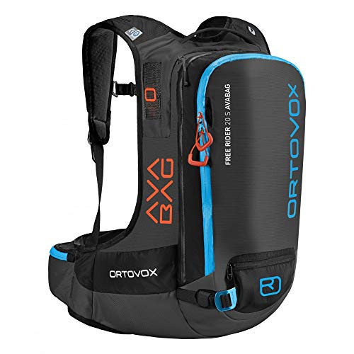ORTOVOX Free Rider 20 S Avabag Kit Mochila, Unisex Adulto, Negro (Black Anthracite), 24x36x45 cm (W x H x L)