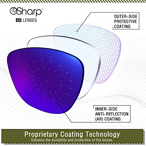 OSharp Lentes de repuesto de rendimiento para gafas de sol Oakley Sliver XL