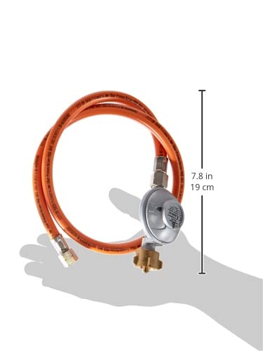 Outdoorchef Gasdruckregler Regulador de presión de Gas con Manguera y Adaptador, Metales