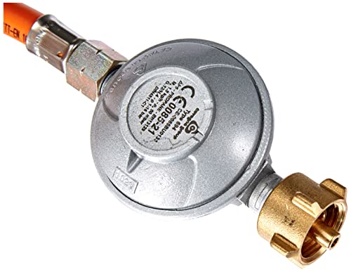 Outdoorchef Gasdruckregler Regulador de presión de Gas con Manguera y Adaptador, Metales
