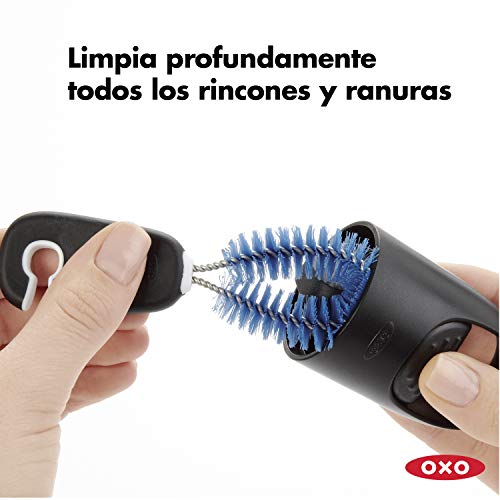 OXO Good Grips Kit de limpieza para botellas, pajitas y recipientes estrechos